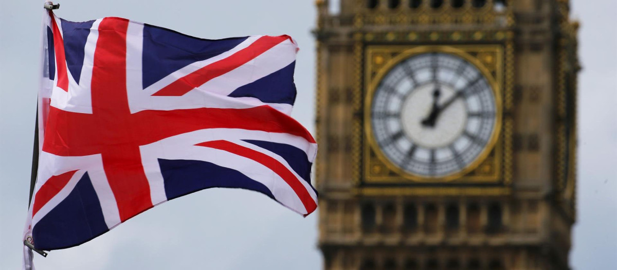 La bandera y el Big Ben.