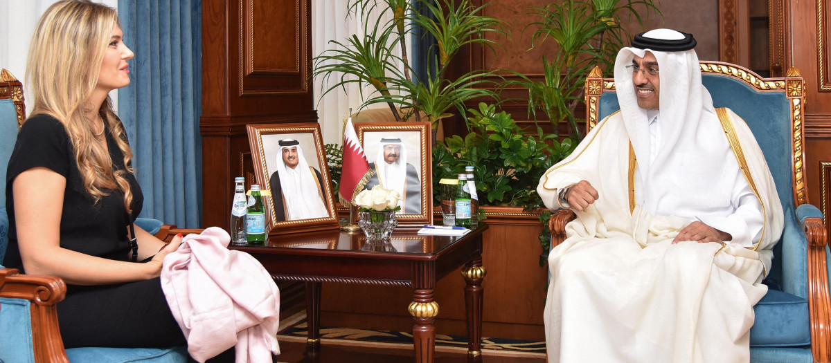 Eva Kaili con Ali bin Samikh al-Marri