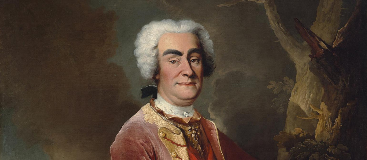 Retrato de Augusto II de Sajonia por Marcello Bacciarelli
