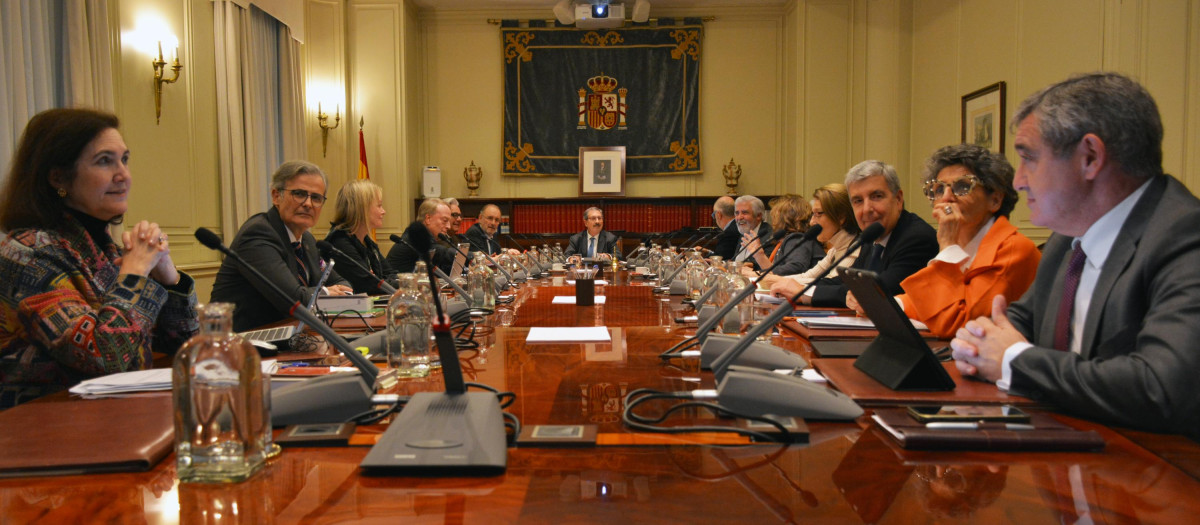 Los vocales del Consejo General del Poder Judicial reunidos en el Pleno extraordinario de 20 de diciembre de 2022