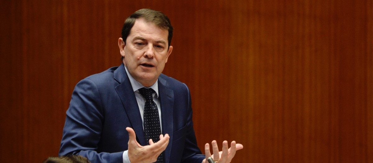 El presidente de la Junta de Castilla y León, Alfonso Fernández Mañueco