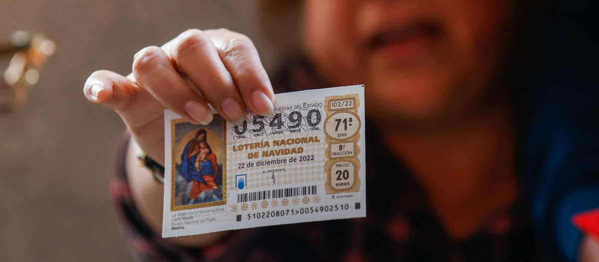 Décimo premiado con el Gordo de la Lotería de Navidad 2022
