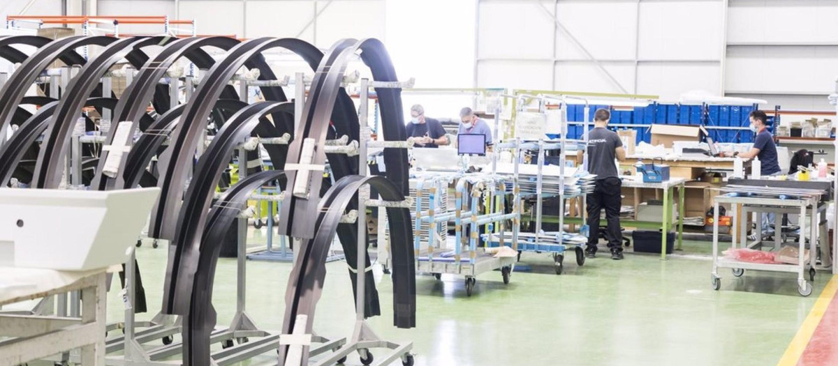 Operarios de una fábrica.