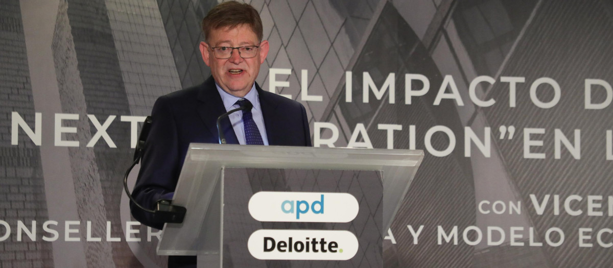 El presidente de la Comunidad Valenciana, en un acto sobre los fondos europeos Next Generation.