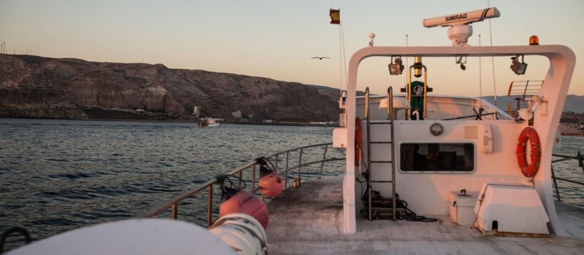 Un barco pesquero de Almería
