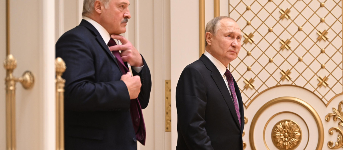 Putin y Lukashenko en Minsk