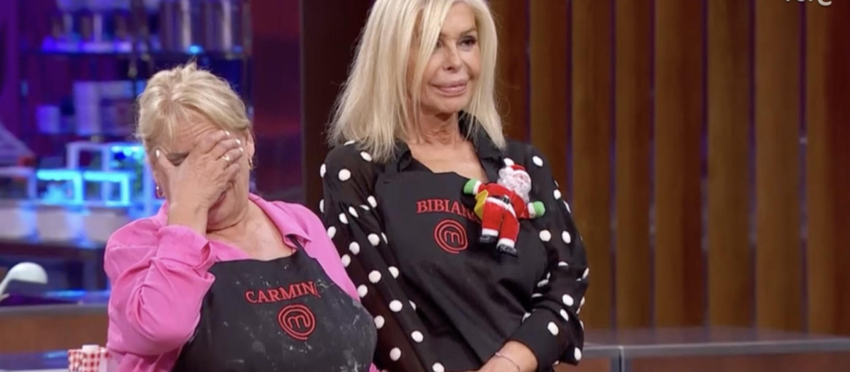Carmina Barrios y Bibiana Fernández, durante el programa de este lunes