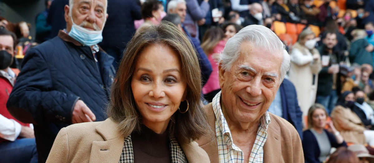 Isabel Preysler and Mario Vargas Llosa during a bullfightingfestival in Illescas, March 12, 2022