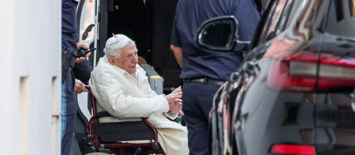 Una de las últimas apariciones del Papa emérito, Benedicto XVI
