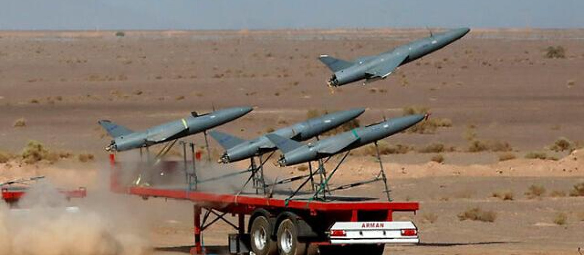 Simulacro militar de aviones no tripulados en Irán