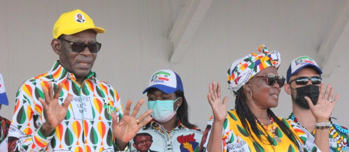 El presidente de Guinea Ecuatorial, Teodoro Obiang Nguema, durante un acto de campaña de cara a las elecciones del 20 de noviembre
POLITICA AFRICA GUINEA ECUATORIAL INTERNACIONAL
OFICINA INFORMACIÓN Y PRENSA DE GUINEA ECUATORIAL