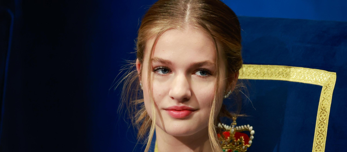 Princess of Asturias Leonor de Borbon during the delivery of the Princess of Asturias Awards 2022 in Oviedo, on Friday 28 October 2022.