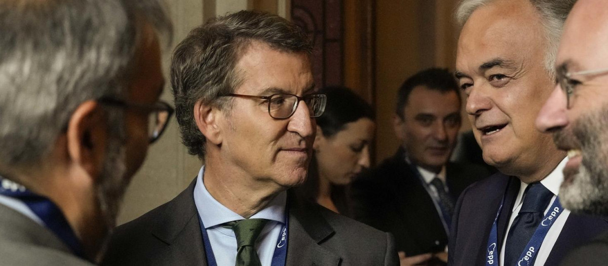 Alberto Núñez Feijoo junto a Esteban González Pons