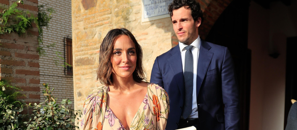 Tamara Falcó e Íñigo Onieva en la boda de Felipe Cortina