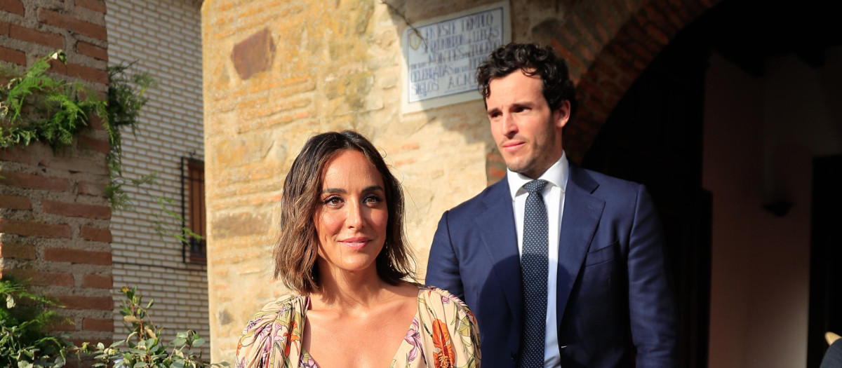 Tamara Falcó e Íñigo Onieva en la boda de Felipe Cortina