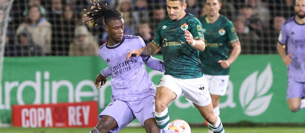 Camavinga, en el partido ante el Cacereño de Copa del Rey de la pasada semana