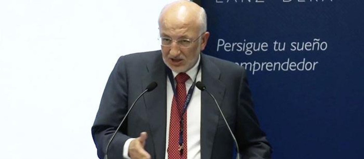 Juan Roig, en un acto de Lanzadera.