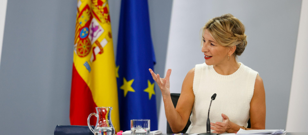 La ministra de Trabajo Yolanda Díaz