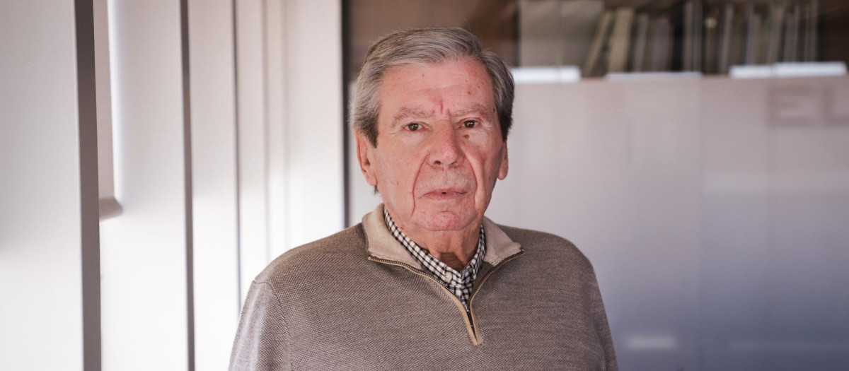 José Luis Corcuera, ministro de Interior del PSOE entre 1988 y 1993, en la sede de El Debate