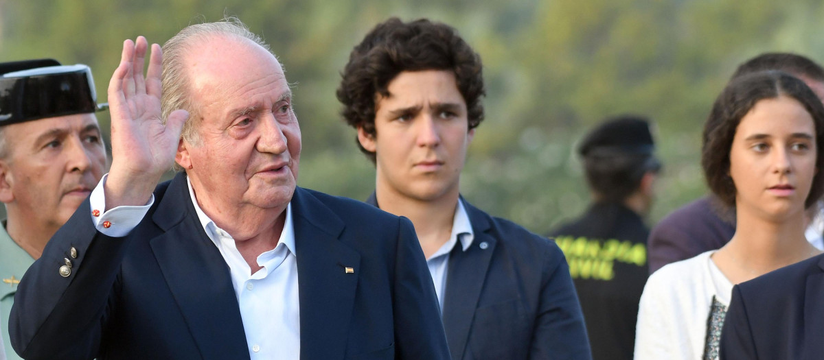 King Juan Carlos I, Felipe Juan Froilan and Victoria Federica de Marichalar during final 46th edition International Polo Tourmament in Sotogrande, on Sunday 27th August 2017