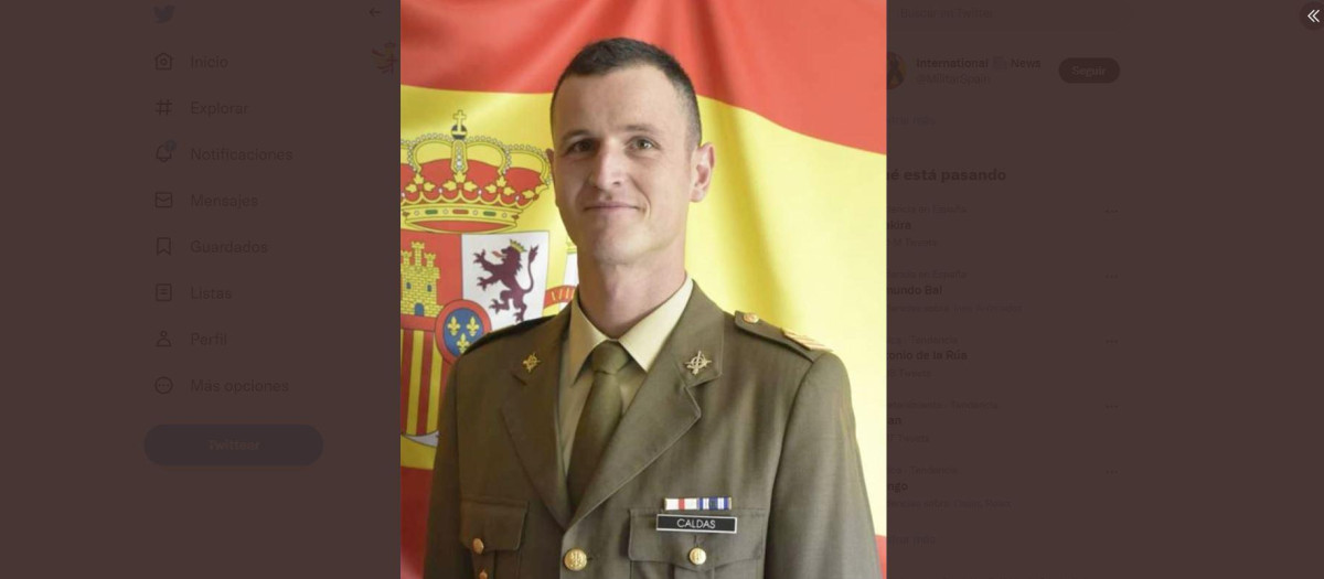 Foto oficial del sargento Caldas, de la Brigada 'Galicia' VII