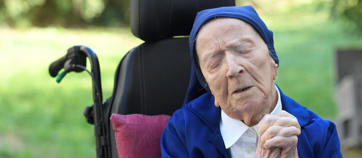 Sor André, quien ha fallecido a los 118 años de edad, en 2021