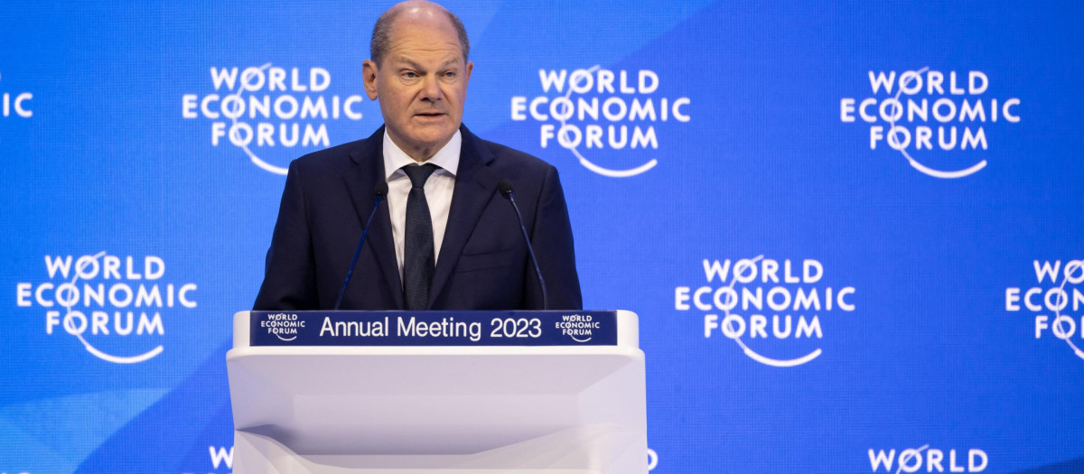 Olaf Scholz Davos