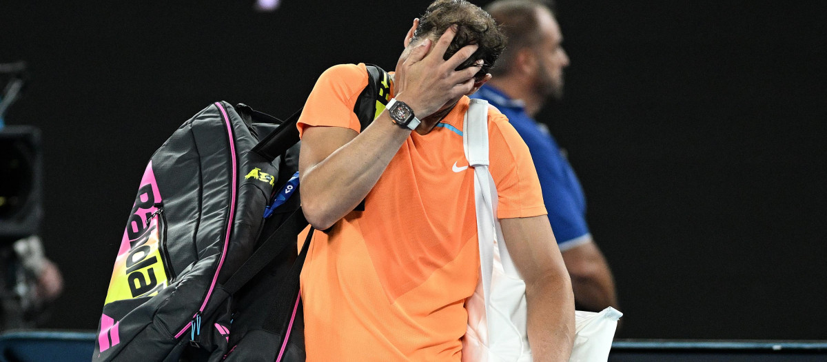 Rafa Nadal volvió a sufrir una lesión durante un partido de Grand Slam