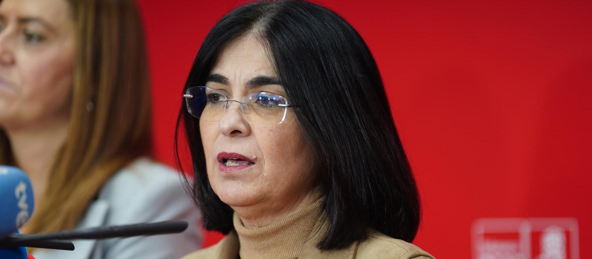La ministra de Sanidad, Carolina Darias