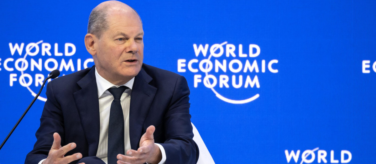 Scholz en Davos