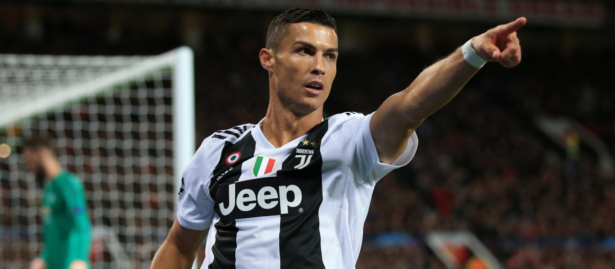 Cristiano Ronaldo of Juventus during the match between Manchester United vs Juventus of UEFA Champions League, Group Stage, Group C, date 3, 2018-2019 season. Old Trafford Stadium. Manchester, Spain - 23 OCT 2018.