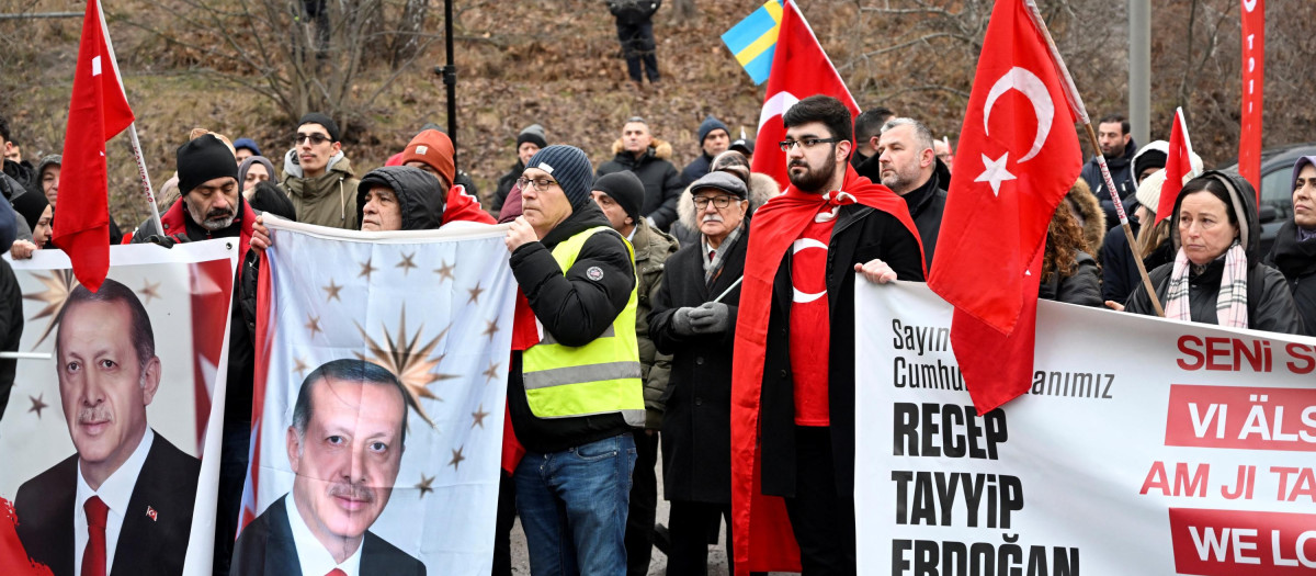 Manifestación Turquía Suecia