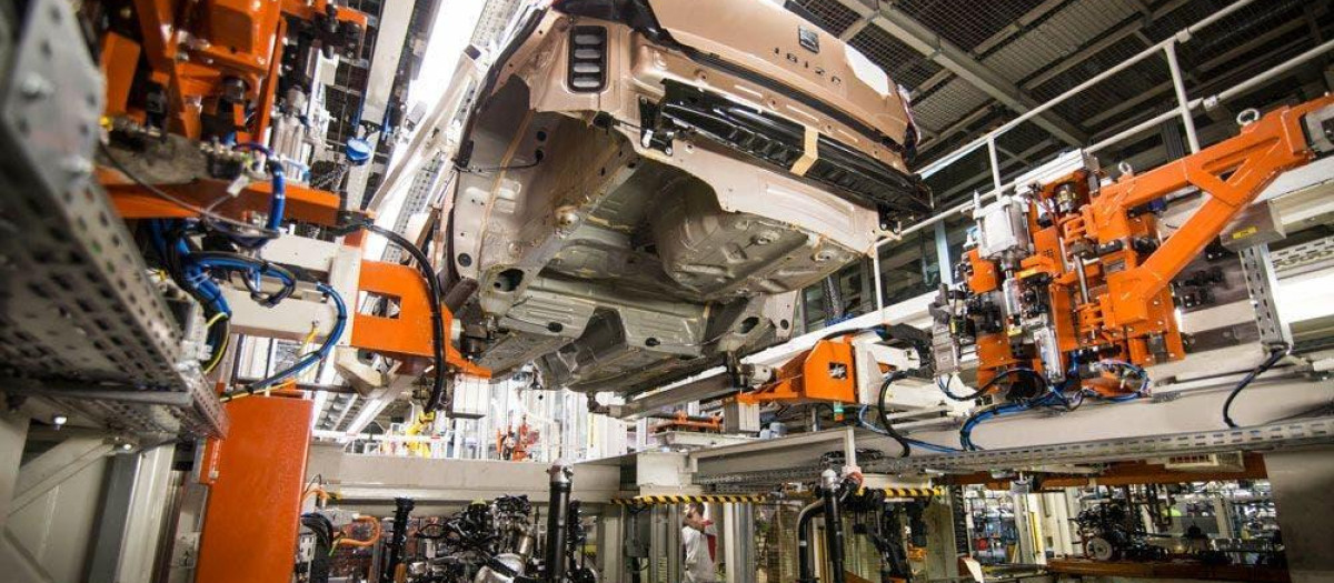 Línea de montaje de Seat en Martorell