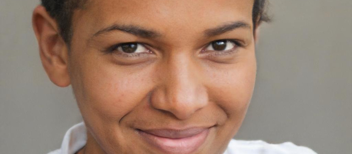 Rostro de una mujer elaborado con Inteligencia Artificial