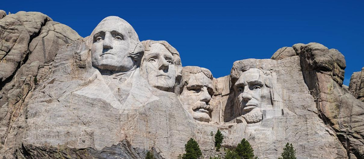 Las esculturas del Monte Rushmore en las Colinas Negras
