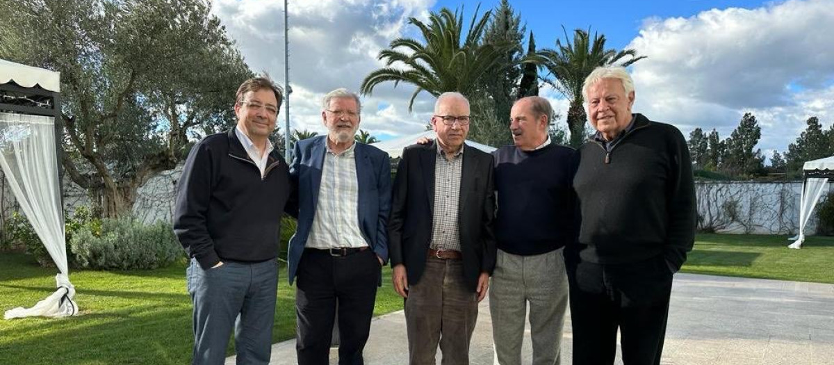 Fernández Vara, Rodríguez Ibarra, Guerra, Fuentes y González