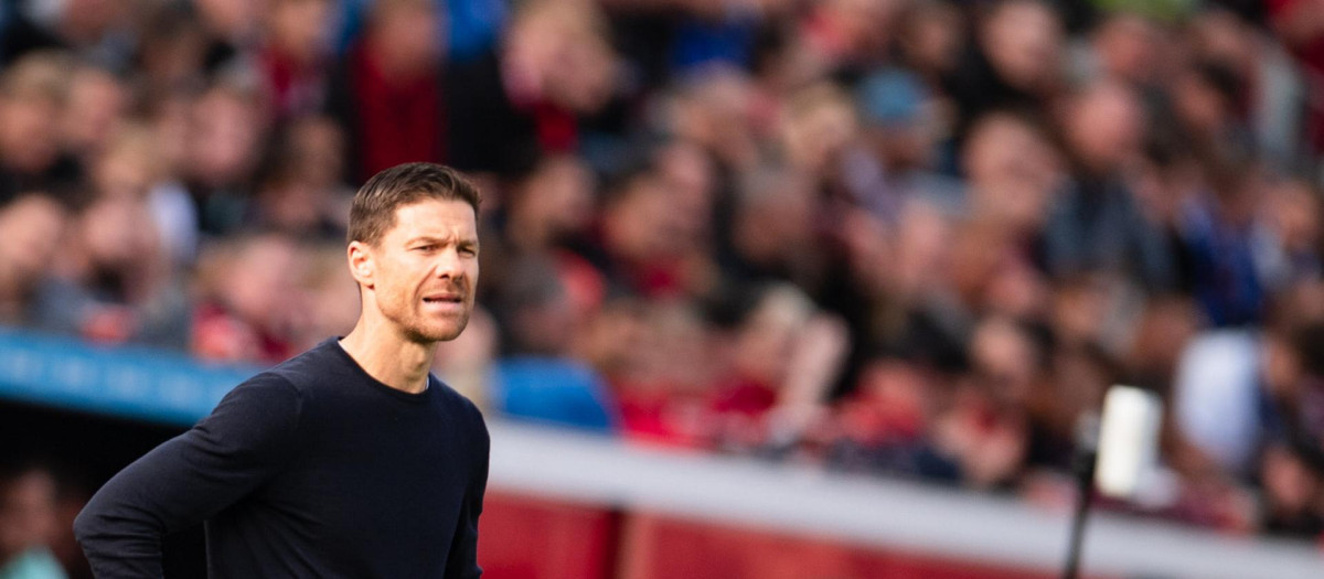 Leverkusen's coach Xabi Alonso during Bundesliga, Bayer Leverkusen - FC Schalke 04,