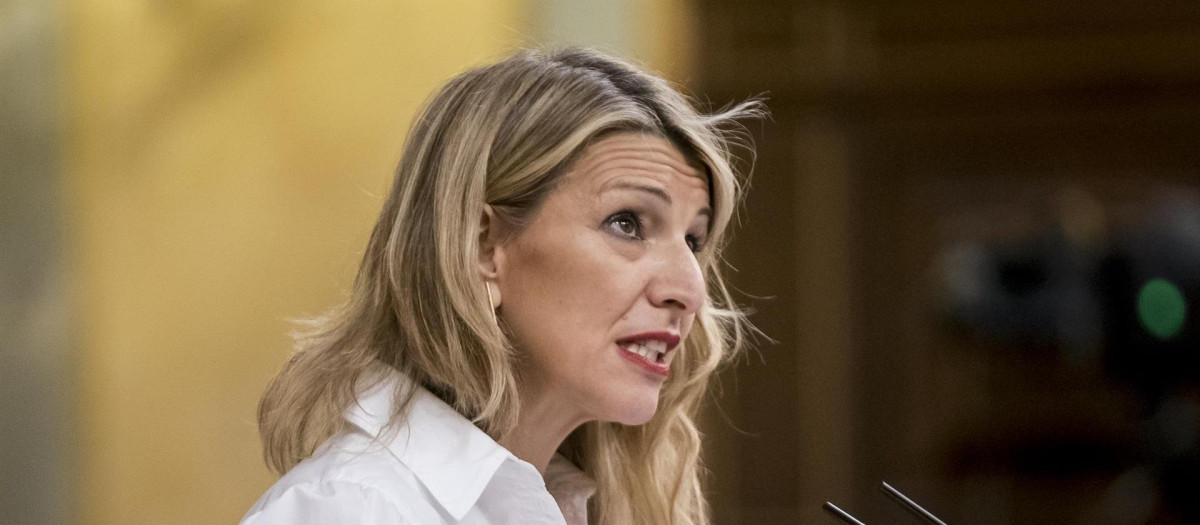 La ministra de Trabajo, Yolanda Díaz.