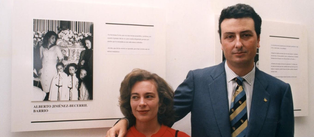 Alberto Jiménez Becerril y su esposa, Ascensión García Ortiz