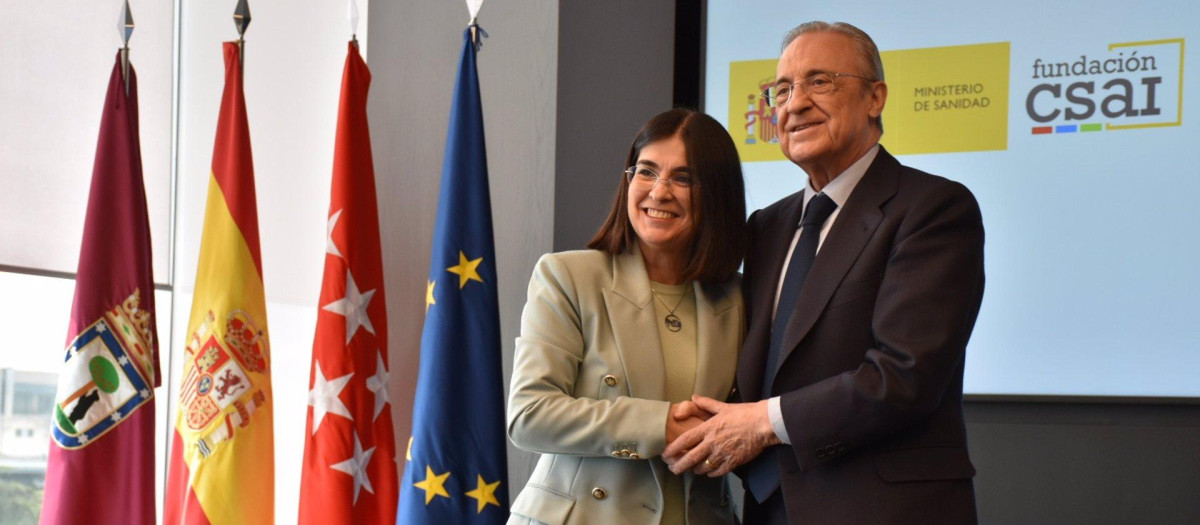 Florentino Pérez y Carolina Darias