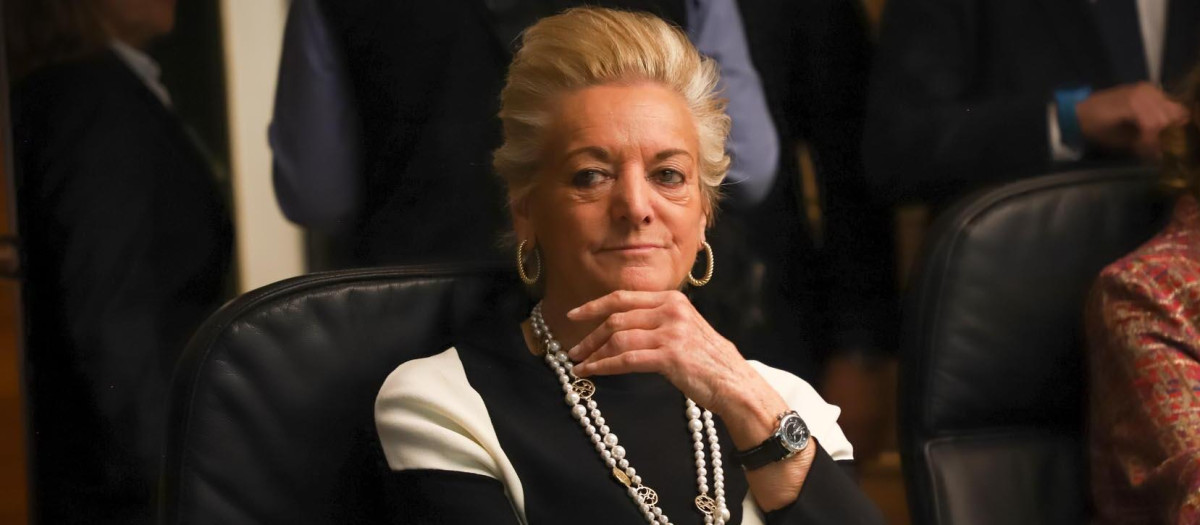 La magistrada del Tribunal Constitucional María Luisa Segoviano Astaburuaga asiste al primer Pleno jurisdiccional