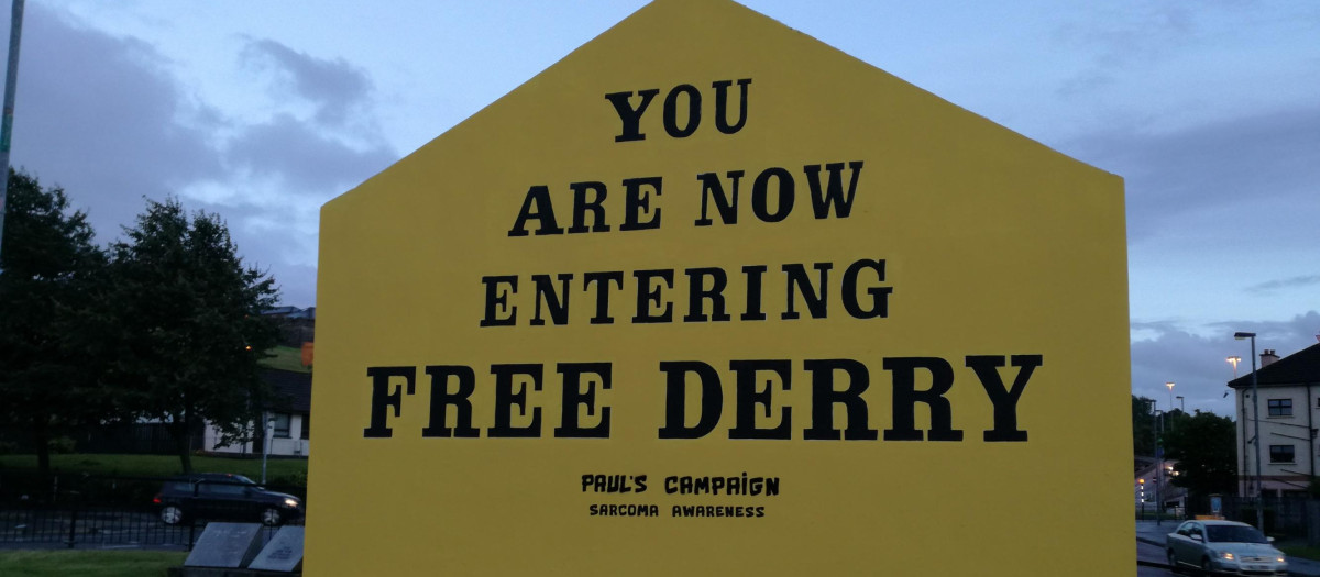 En la esquina de Free Derry comenzó todo el movimiento muralista que se extendió durante el conflicto armado - Foto de Gonzalo Jiménez Tapia