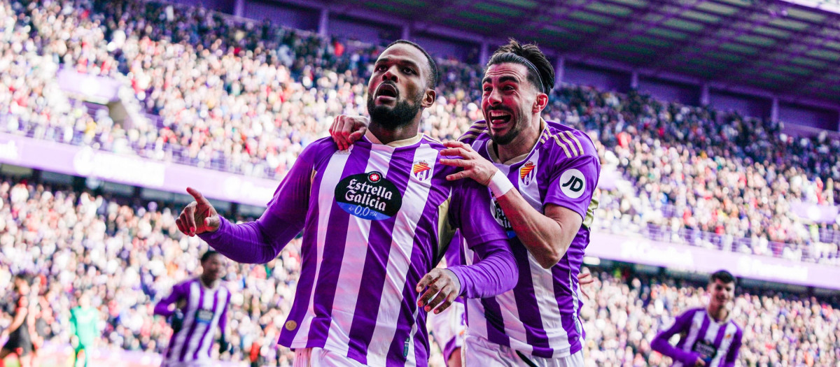 Larín, debutante con el Real Valladolid, ha marcado un gol salvador para su nuevo equipo