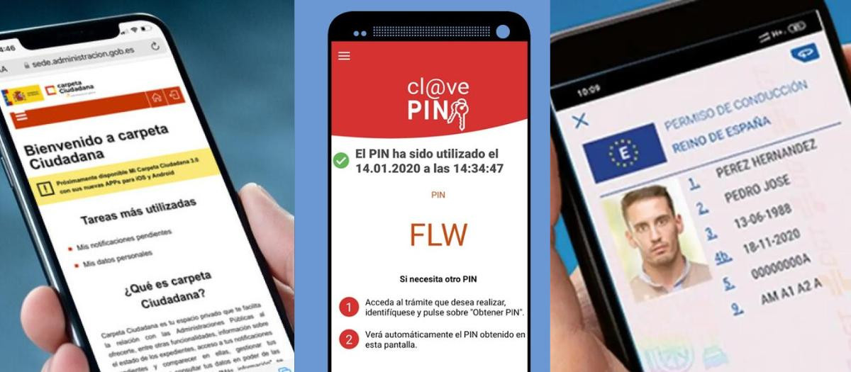 Mi Carpeta Ciudadana, Cl@ve PIN y miDGT son tres aplicaciones imprescindibles