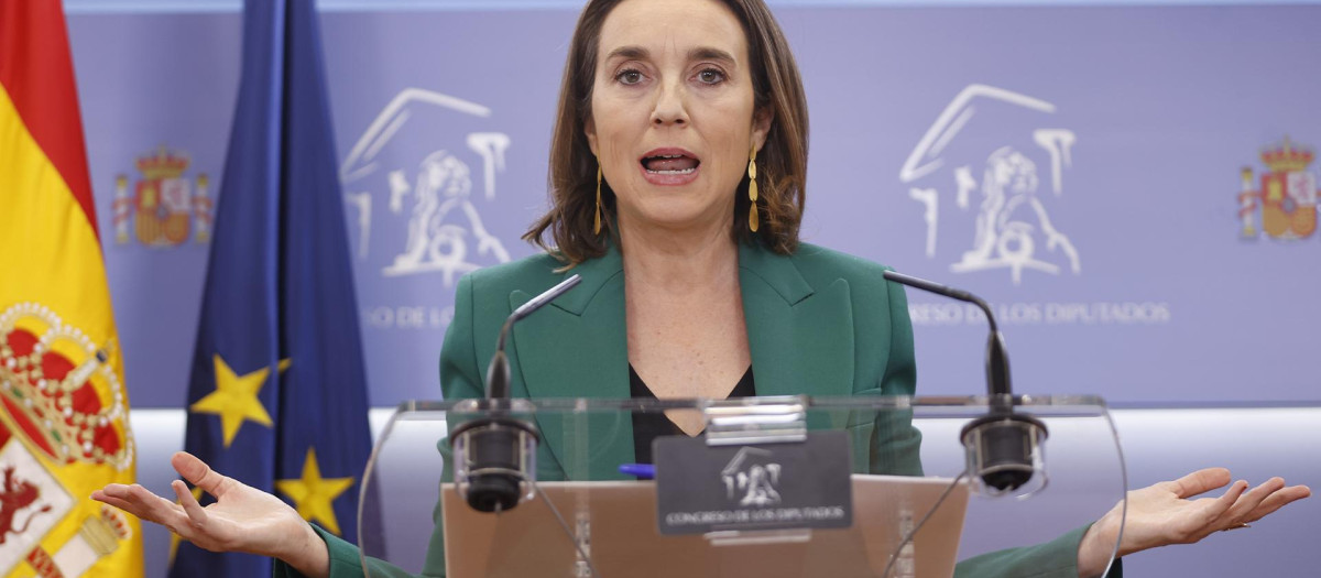 Imagen de la portavoz del Partido Popular en el Congreso, Cuca Gamarra
