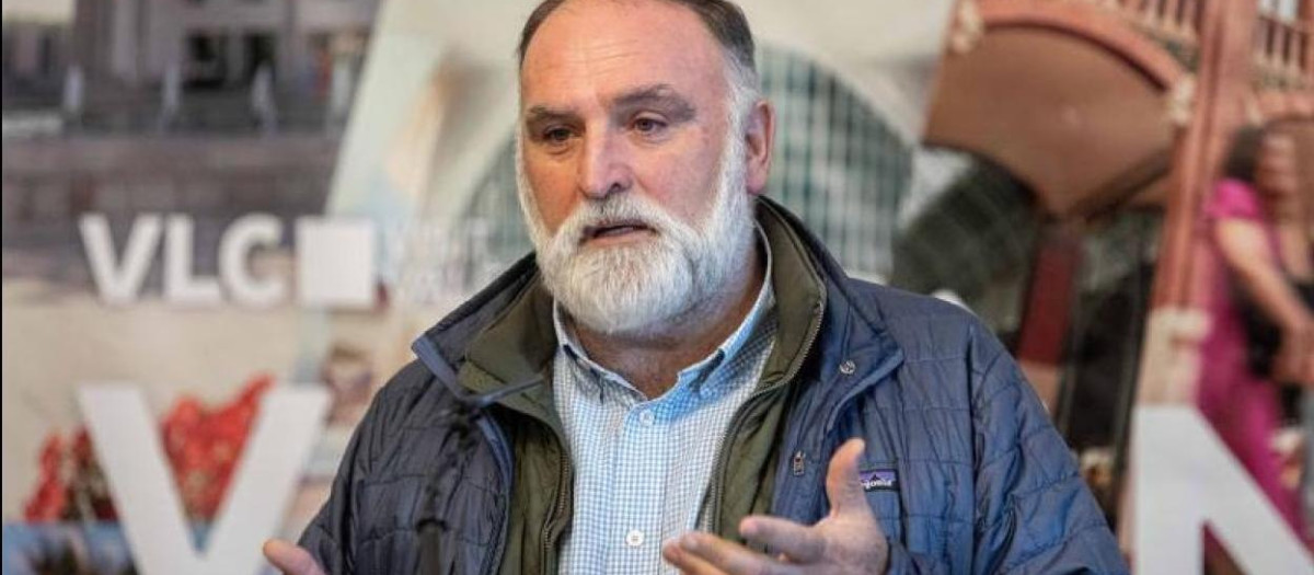 El reconocido chef español José Andrés, en Valencia.