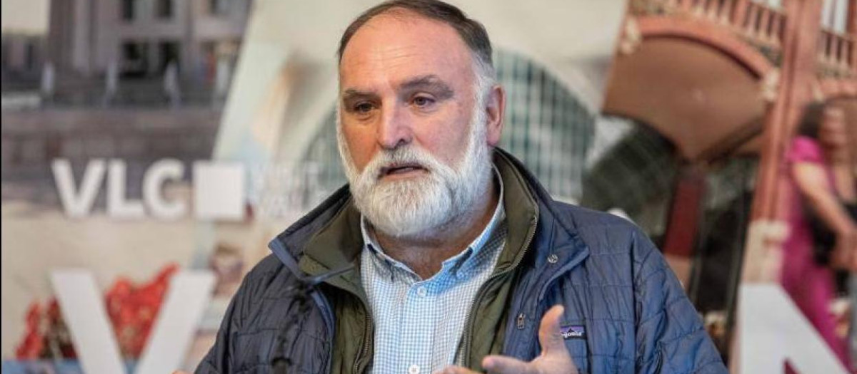 El reconocido chef español José Andrés, en Valencia.