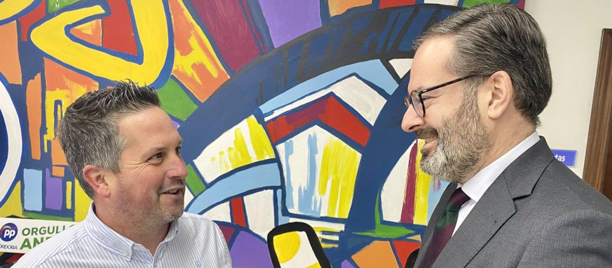 Antonio Porras con Adolfo Molina