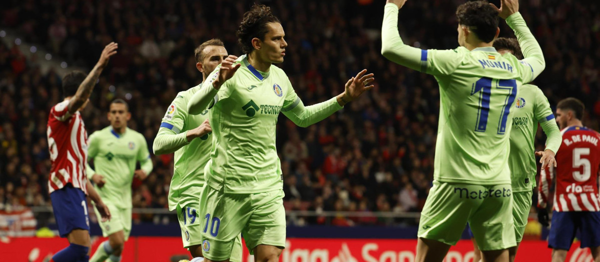 El Getafe ha empatado en el Metropolitano con gol de penalti de Enes Ünal
