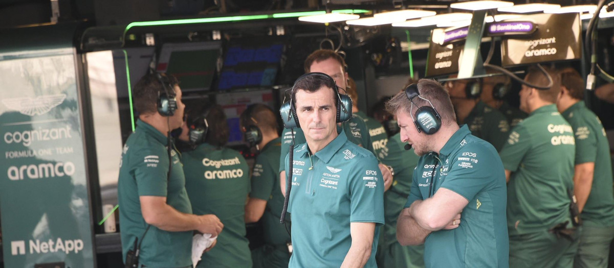Pedro de la Rosa en los test de Abu Dabi de jóvenes pilotos